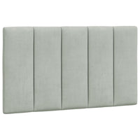 Letto con Materasso Grigio Chiaro 80x200 cm in Velluto 3208562