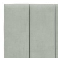 Letto con Materasso Grigio Chiaro 100x200 cm in Velluto 3208580