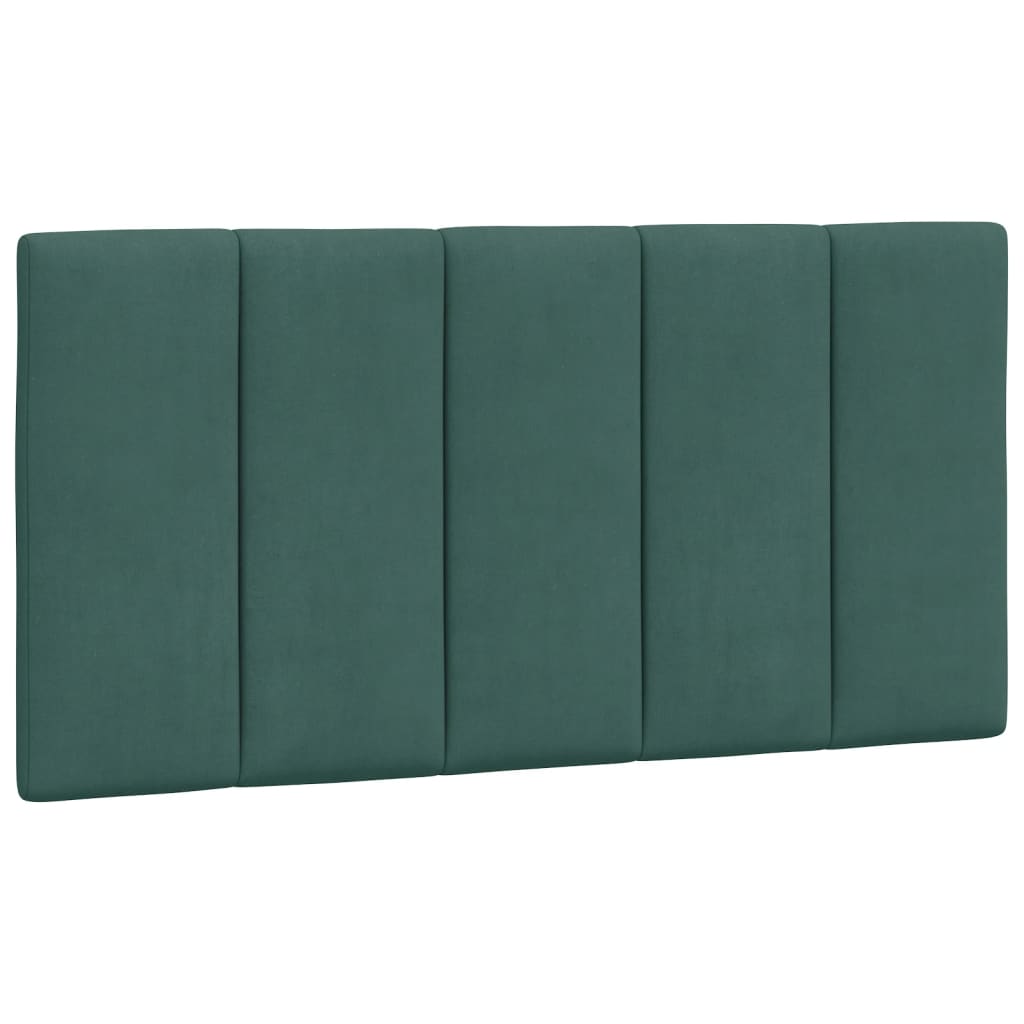 Letto con Materasso Verde Scuro 100x200 cm in Velluto 3208583