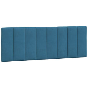 Letto con Materasso Blu 140x190 cm in Velluto 3208596