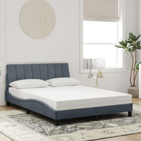 Letto con Materasso Grigio Scuro 140x200 cm in Velluto 3208599