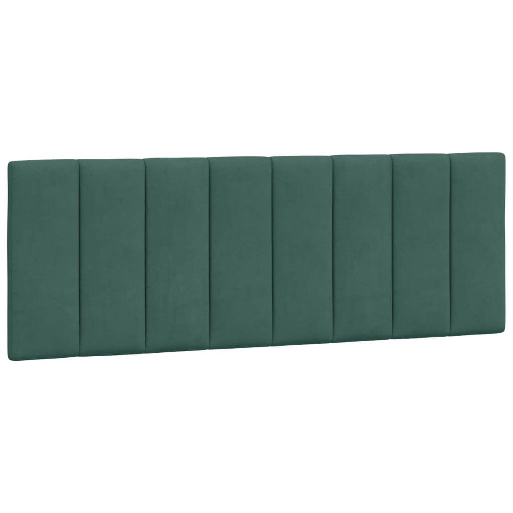 Letto con Materasso Verde Scuro 140x200 cm in Velluto 3208601