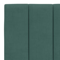 Letto con Materasso Verde Scuro 140x200 cm in Velluto 3208601