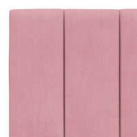 Letto con Materasso Rosa 180x200 cm in Velluto 3208615