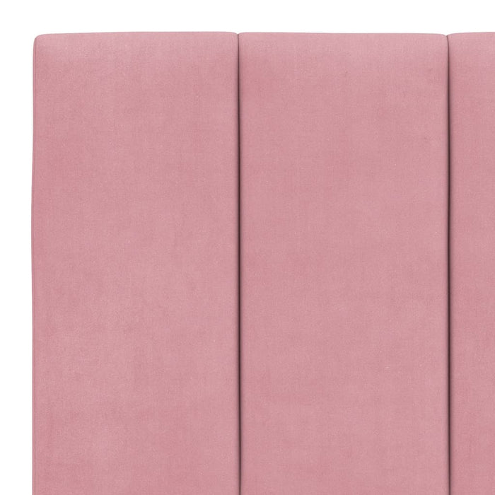 Letto con Materasso Rosa 200x200 cm in Velluto 3208621