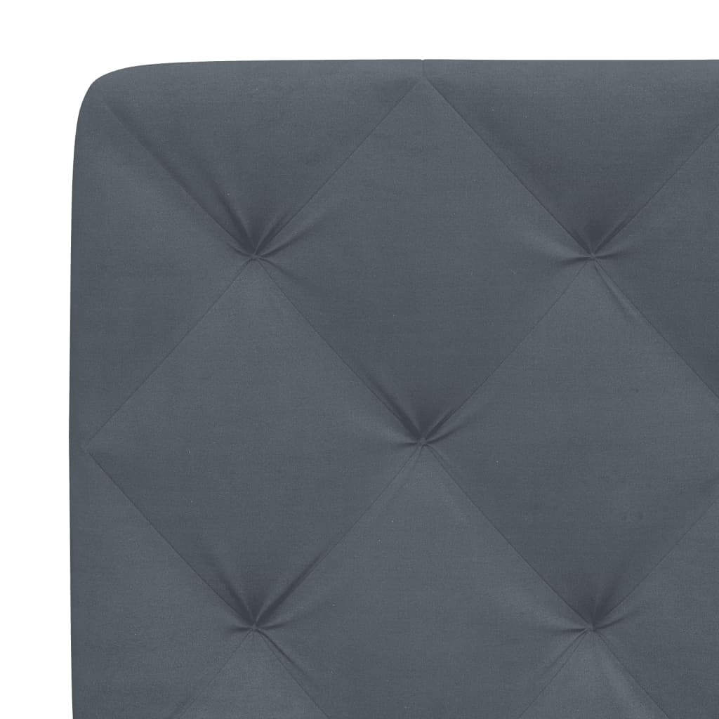 Letto con Materasso Grigio Scuro 80x200 cm in Velluto 3208623