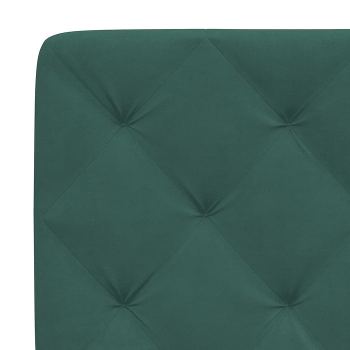 Letto con Materasso Verde Scuro 90x190 cm in Velluto 3208631