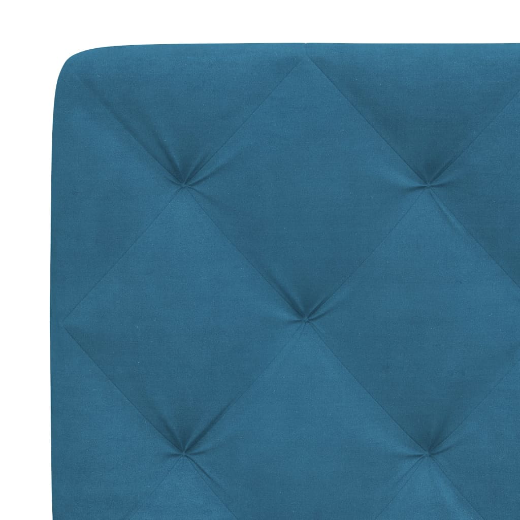 Letto con Materasso Blu 90x190 cm in Velluto 3208632