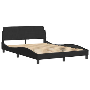 Letto con Materasso Nero 120x200 cm in Velluto 3208648