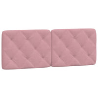 Letto con Materasso Rosa 120x200 cm in Velluto 3208651