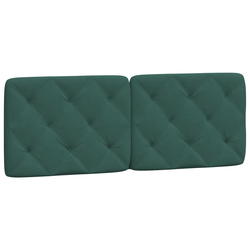 Letto con Materasso Verde Scuro 140x200 cm in Velluto 3208661