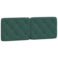 Letto con Materasso Verde Scuro 140x200 cm in Velluto 3208661