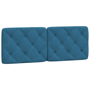 Letto con Materasso Blu 140x200 cm in Velluto 3208662