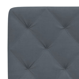 Letto con Materasso Grigio Scuro 160x200 cm in Velluto 3208665