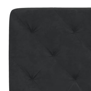 Letto con Materasso Nero 180x200 cm in Velluto 3208672