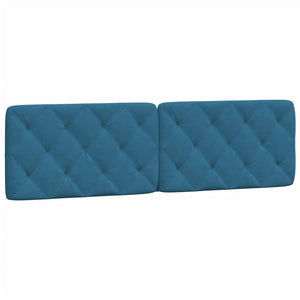 Letto con Materasso Blu 180x200 cm in Velluto 3208674