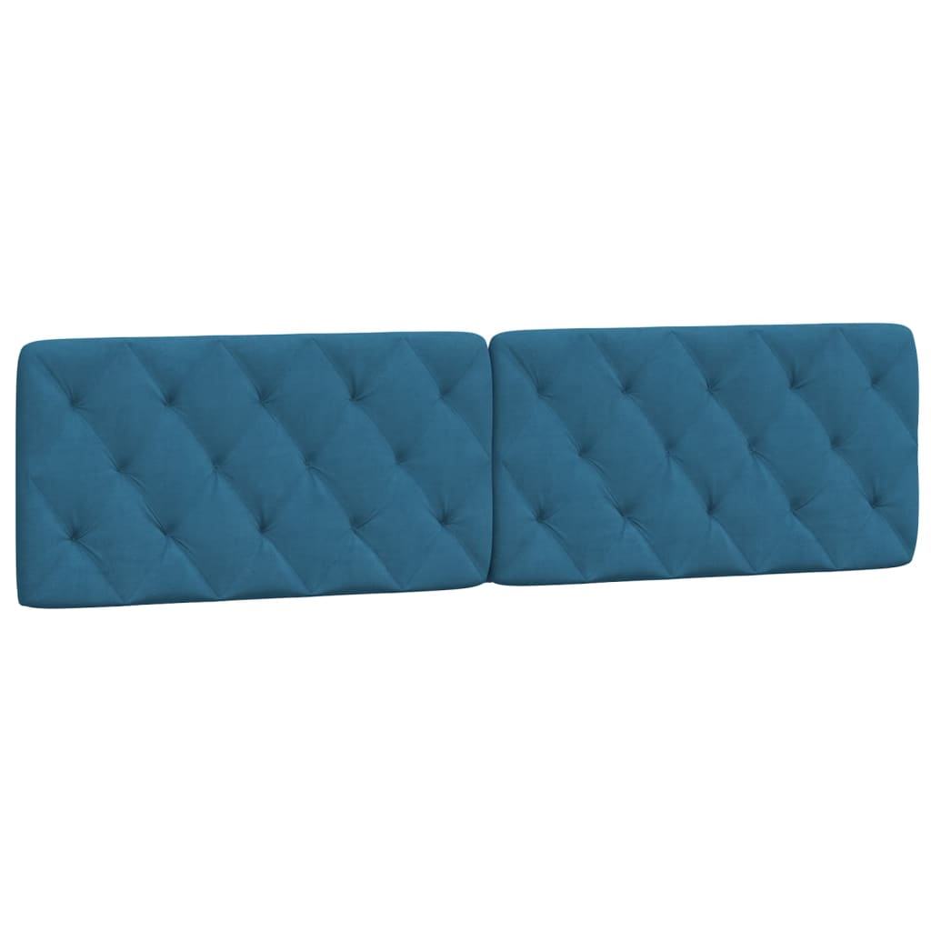 Letto con Materasso Blu 200x200 cm Velluto 3208680