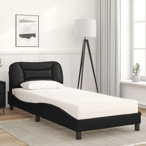 Letto con Materasso Nero 80x200 cm in Similpelle 3208682