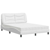 Letto con Materasso Bianco 120x200 cm in Similpelle 3208711