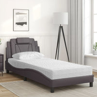 Letto con Materasso Grigio 90x190 cm in Similpelle 3208764