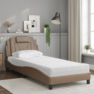 Letto con Materasso Cappuccino 90x190 cm Similpellecod mxl 91705