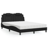 Letto con Materasso Nero 120x200 cm in Similpelle 3208782