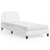 Letto con Materasso Bianco 80x200 cm in Similpelle 3208825