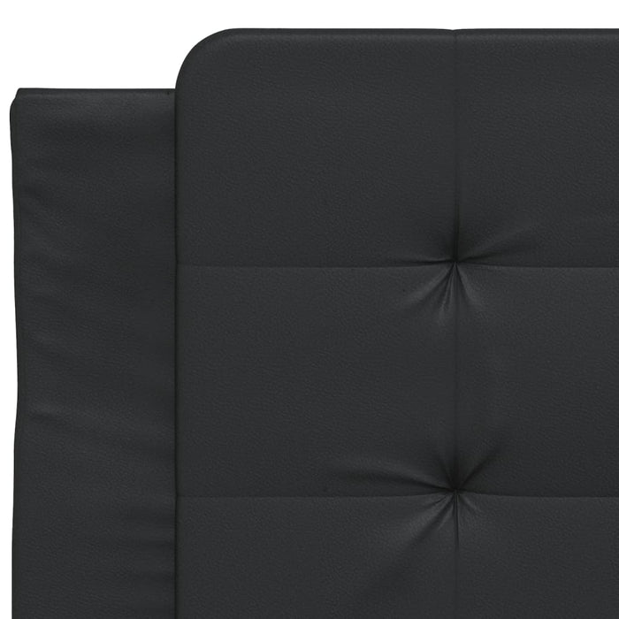 Letto con Materasso Nero 90x200 cm in Similpelle 3208838