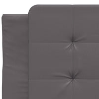 Letto con Materasso Grgio 90x200 cm in Similpelle 3208841