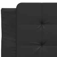 Letto con Materasso Nero 100x200 cm in Similpelle 3208845