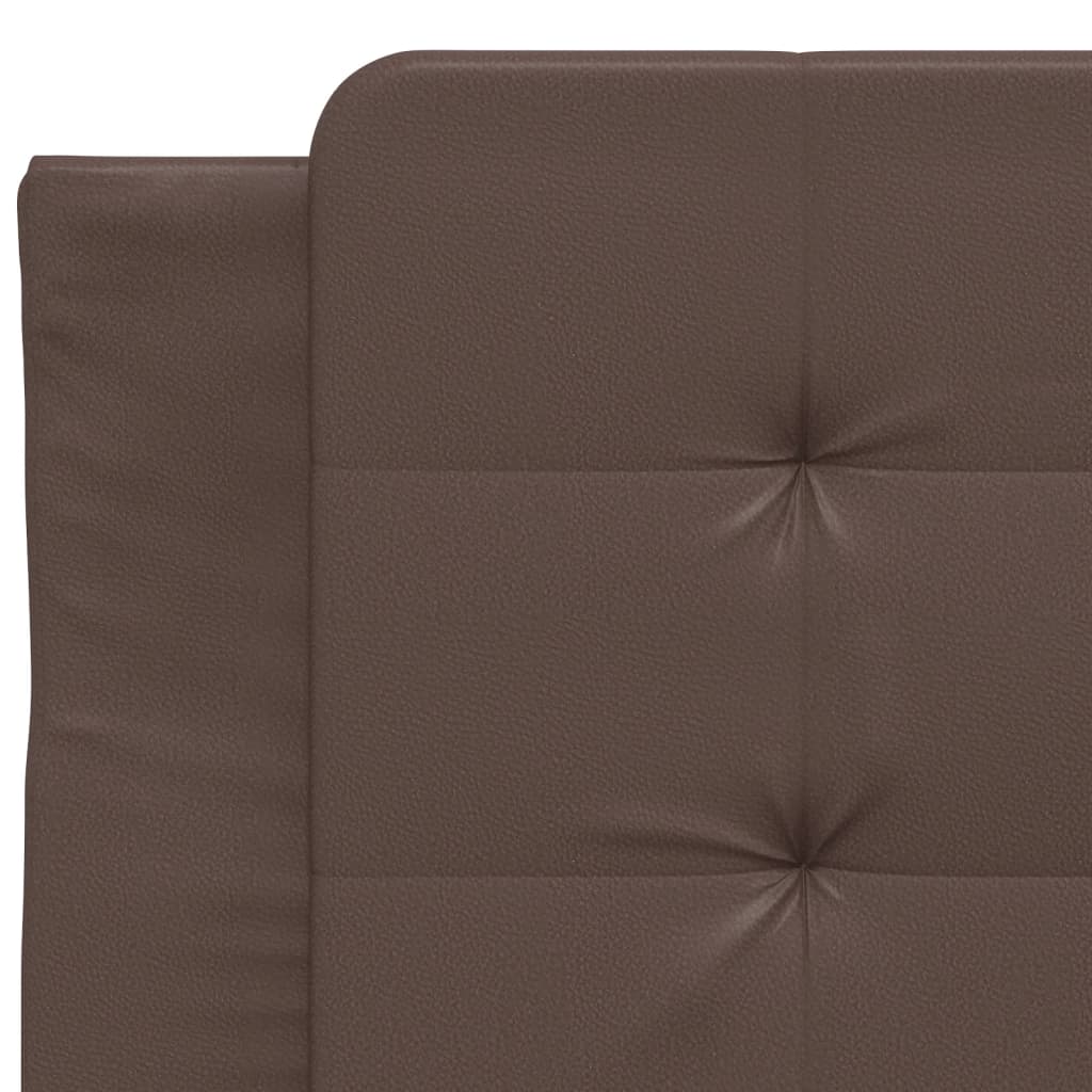 Letto con Materasso Marrone 100x200cm in Similpelle 3208847