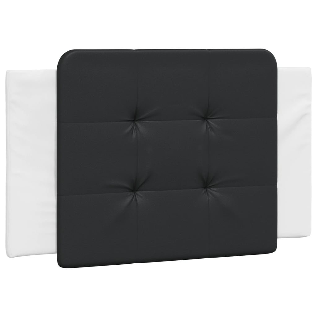 Letto con Materasso Bianco e Nero 100x200 cm in Similpelle 3208851