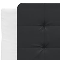 Letto con Materasso Bianco e Nero 100x200 cm in Similpelle 3208851