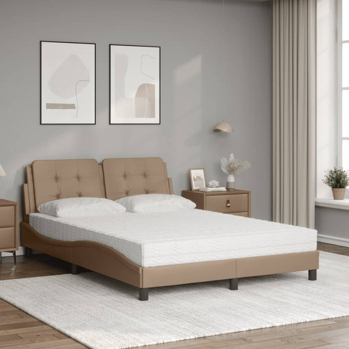 Letto con Materasso Cappuccino 120x200cm Similpelle 3208856