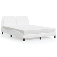 Letto con Materasso Bianco 140x190 cm in Similpelle 3208860