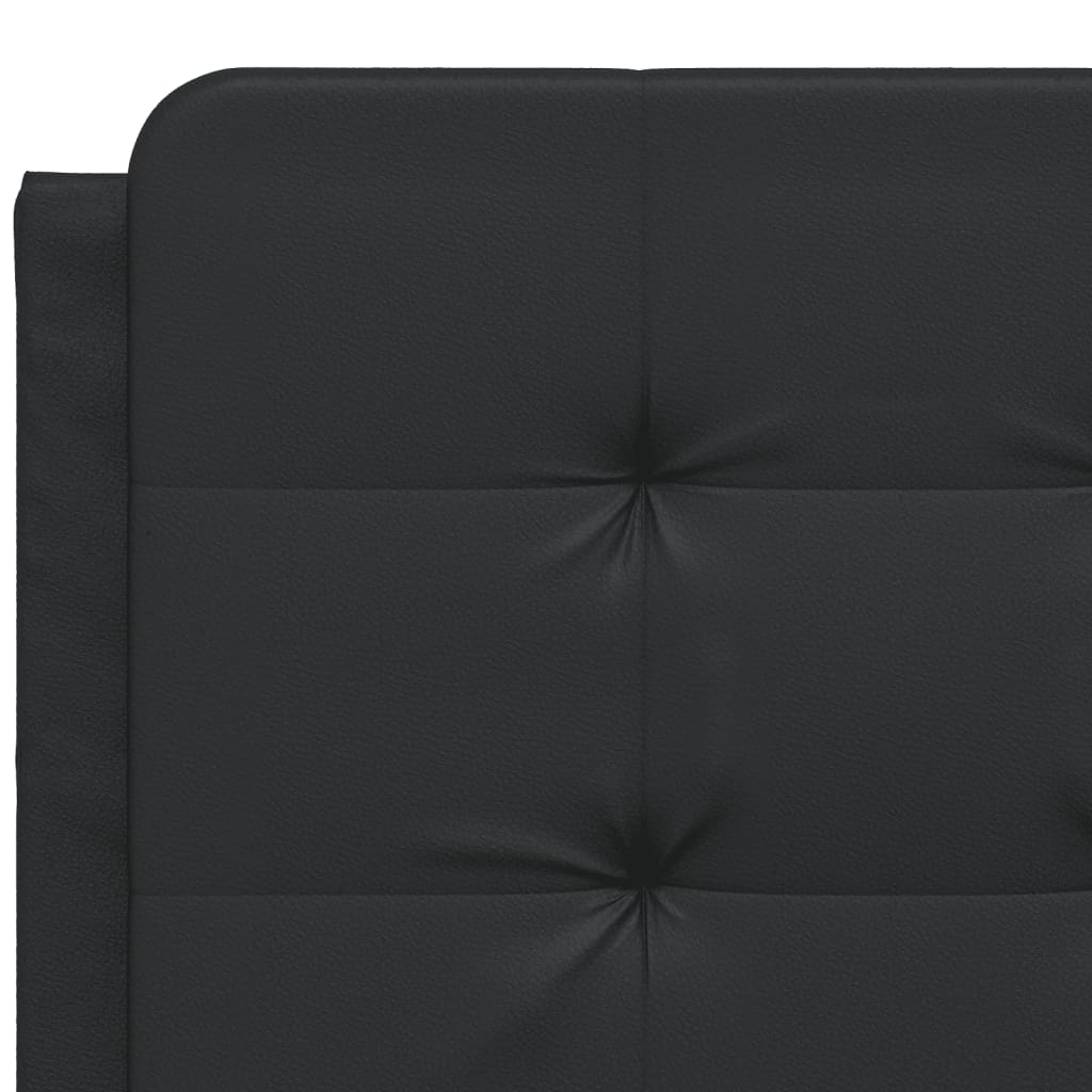 Letto con Materasso Nero 140x200 cm in Similpelle 3208866