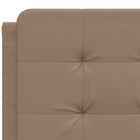 Letto con Materasso Cappuccino 140x200cm Similpelle 3208870