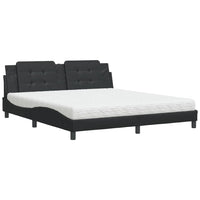 Letto con Materasso Nero 180x200 cm in Similpelle 3208880