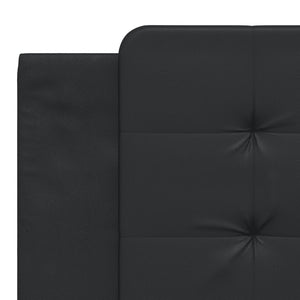 Letto con Materasso Nero 180x200 cm in Similpelle 3208880