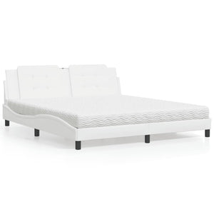 Letto con Materasso Bianco 180x200 cm in Similpelle 3208881