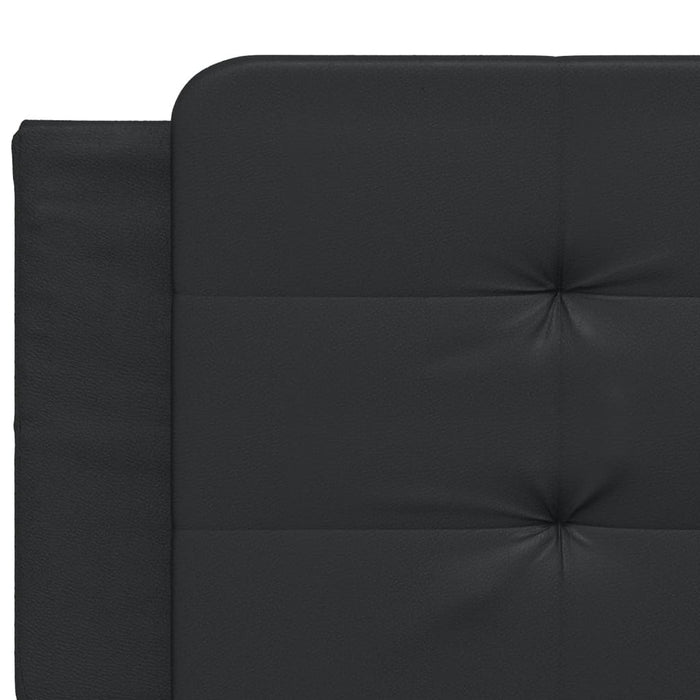 Letto con Materasso Nero 200x200 cm in Similpelle 3208887