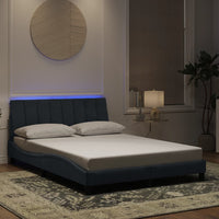 Giroletto con Luci LED Grigio Scuro 140x200 cm in Velluto 3213782