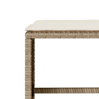 Set Divano da Giardino 6 pz con Cuscini Beige in Polyrattan 3213552