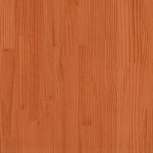 Giroletto Marrone Cera 140x190 cm in Legno Massello di Pino 844167