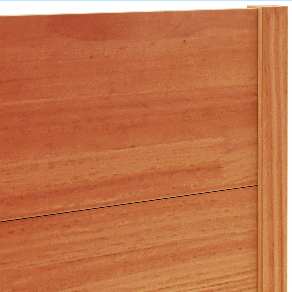 Testiera Marrone Cera 180 cm in Legno Massello di Pino 844327