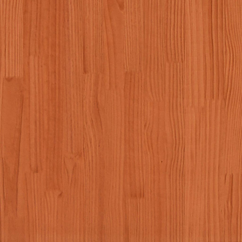 Portasciugamani Marrone Cera 23x18x60 cm Legno Massello di Pino 844473