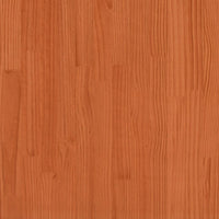 Portasciugamani Marrone Cera 23x18x90 cm Legno Massello di Pino 844474