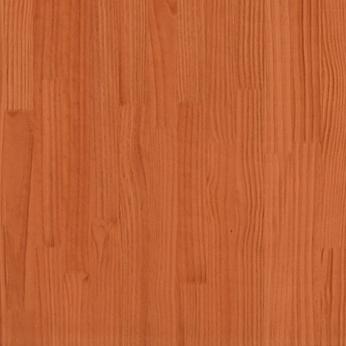 Portasciugamani Marrone Cera 23x18x90 cm Legno Massello di Pino 844474