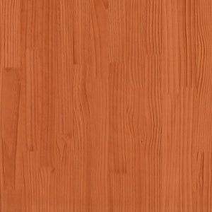 Portasciugamani Marrone Cera 23x18x110cm Legno Massello di Pino 844475