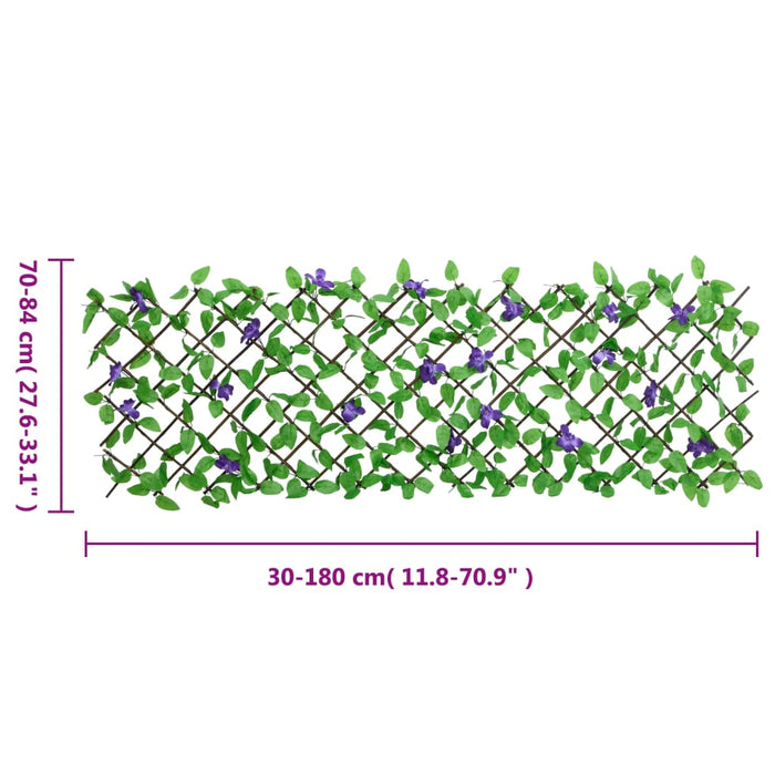Traliccio Edera Artificiale Espandibile Verde 180x70 cm 366574